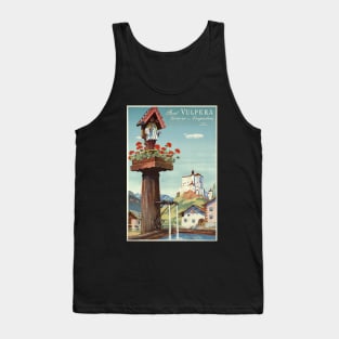 Bad Vulpera, Tarasp, Engadin,Switzerland,Travel Poster Tank Top